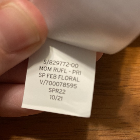 Baby Gap Girls Size 2T Just Like Mom Floral Blue Jeans Elastic Waist 100% Cotton - Picture 8 of 8